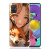 Милый Аниме Инс Девочки Животное Кот Чехол для Телефона для Samsung Galaxy A52 A51 A50S A12 A22 A32 A72 A10S A30S A31 A71 Note 20 Ultra 10 Pl