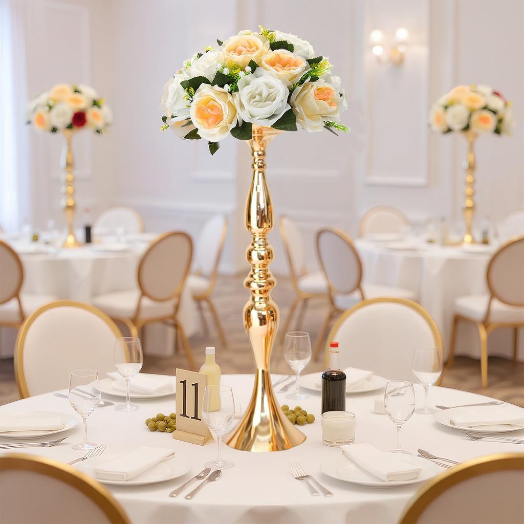 24 шт. Универсальная свадебная ваза для цветов Высота 19,69 дюйма Держатели для цветов Стеллаж для цветочных композиций для украшения центра стола на вечеринку и ужин