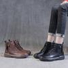 Повседневные женские ботинки Martin на весну и осень, короткие ботинки на плоской подошве с мягкой подошвой, новинка 2025 года, британский стиль, универсальные женские ботинки большого размера