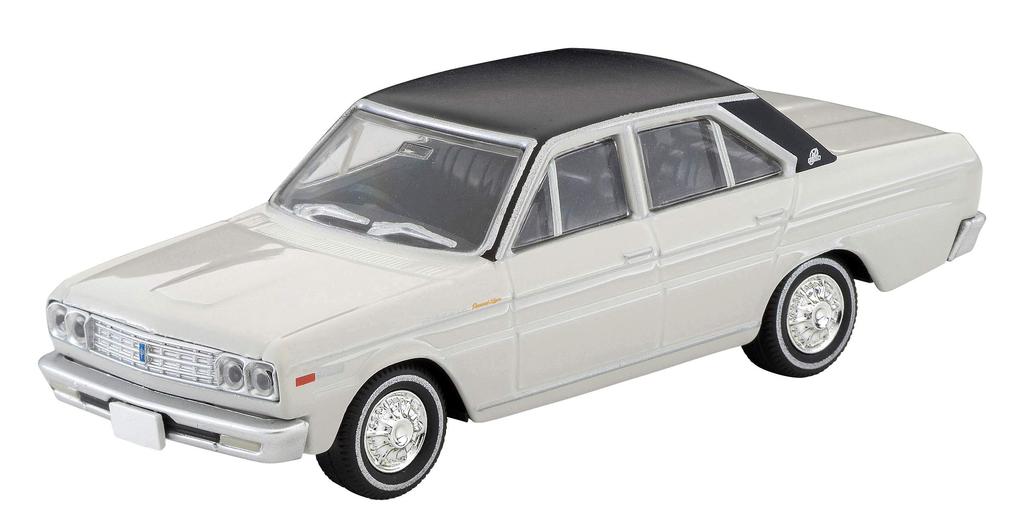 Tomica Limited Vintage Scale Nissan Cedric Personal Deluxe V 1970 Model 1/64 LV-37b (White/Black) (Finished Product)