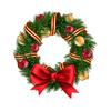 Yousheng Christmas Window Clings Large Christmas Wreath Decals with Bow Bells Balls Xmas Static Stickers for Glass Holiday Home Office Stores Decor