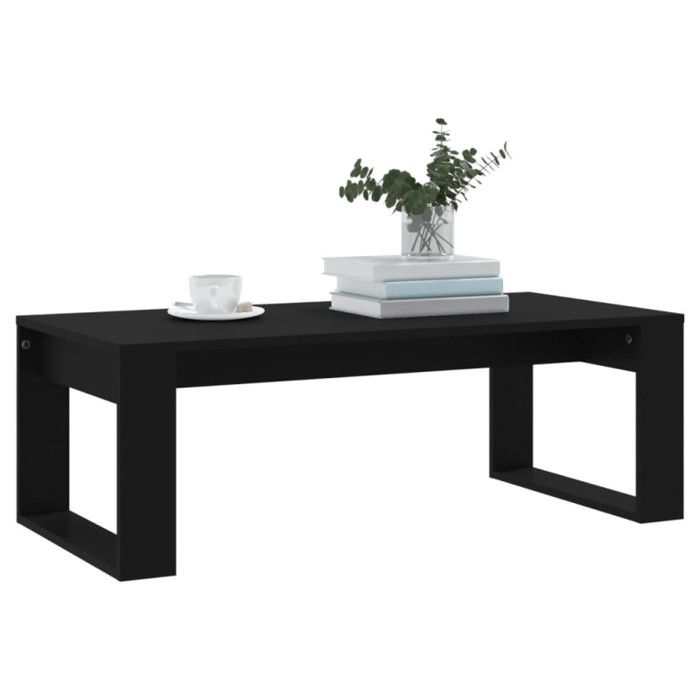 VidaXL Coffee Table Black 102x50x35 Cm Engineered Wood 823359