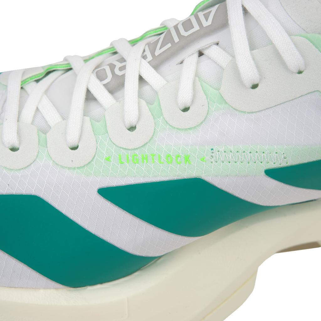 adidas Adizero Adios Pro 4 Белые Чисто-бирюзовые Мужские Кроссовки Облачно-белый Карбон JR1267
