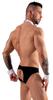 Svenjoyment - Men's Set of 2 Wrist Cuffs Bow Tie and Backless Button Briefs XL