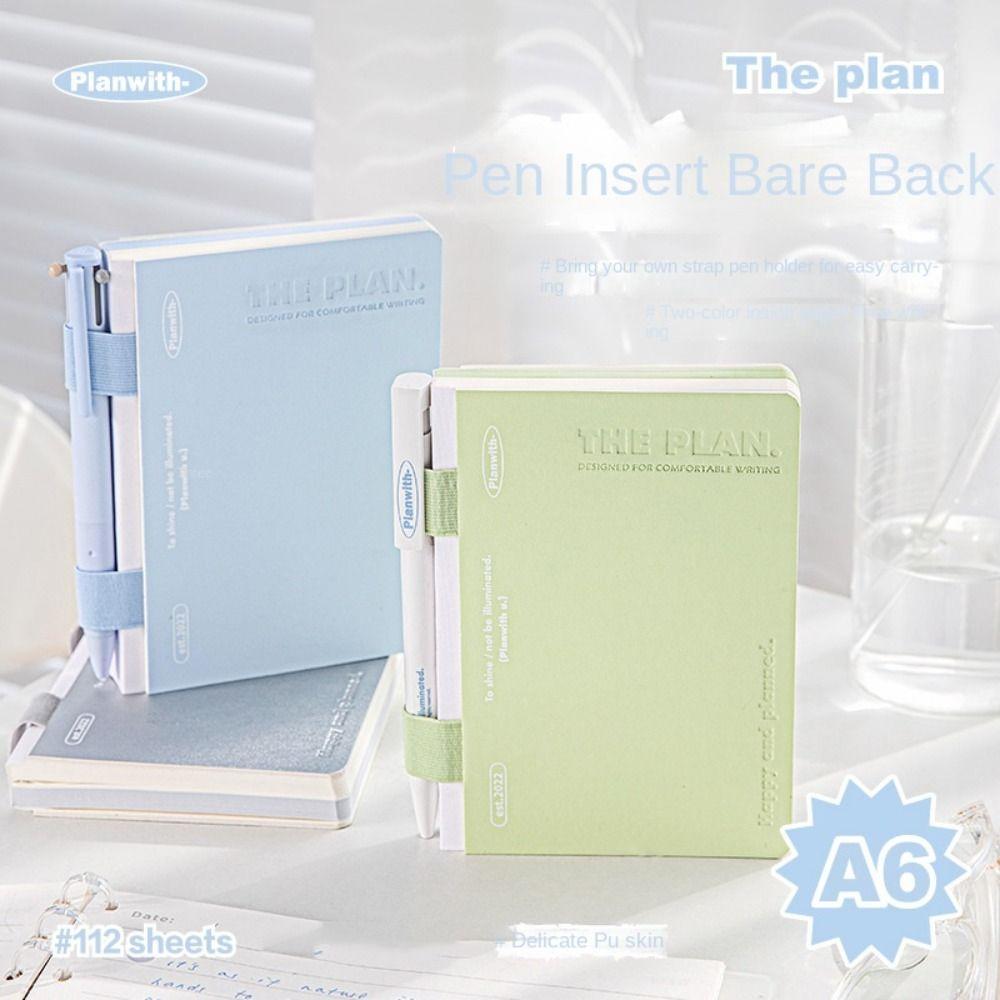 Тетрадь из искусственной кожи с подкладкой, цветные страницы, формат А6, блокнот для записей студентов