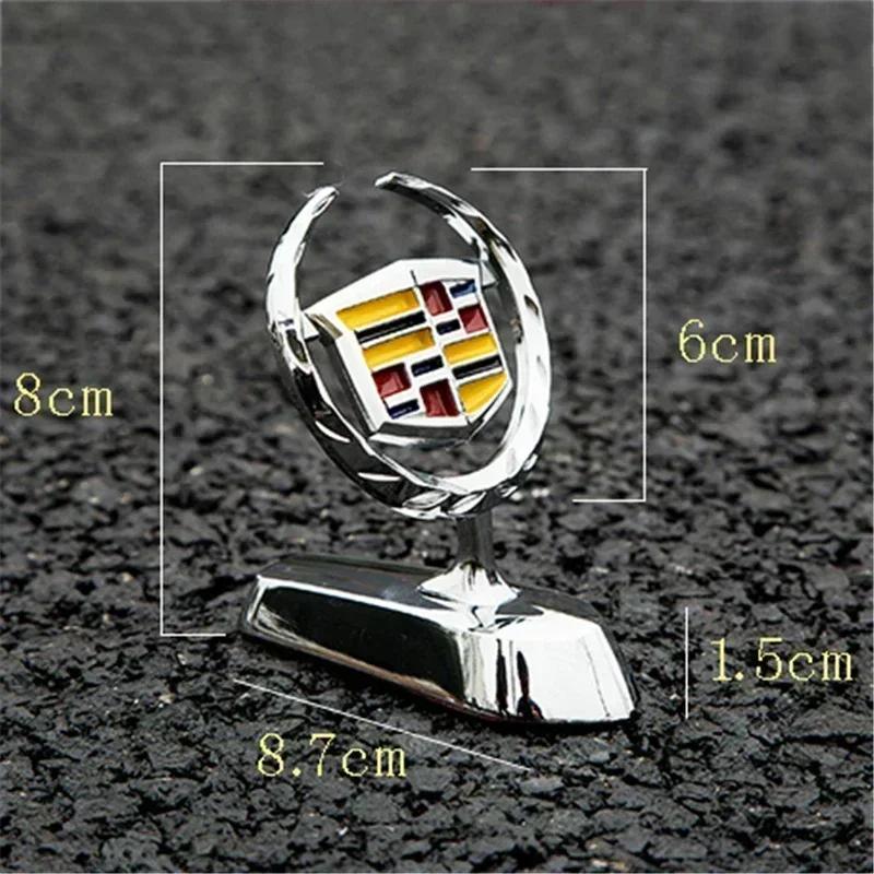 Chrome Car Hood Badge Emblem Bonnet Sticker for Cadillac Escalade Deville DTS ATS BLS CT4 CT6 CTS EXT SLR SRX XLR XT4 zg0