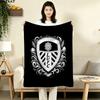 1PC Leeds Football Club Patterned Flannel Blanket Suitable For All Seasons For Home Decor Warmth And Comfort Gifts Holiday Present
