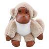 Charming Mini Plush Gorilla Toy With Super Soft Fabric And Keychain Attachment For Kids