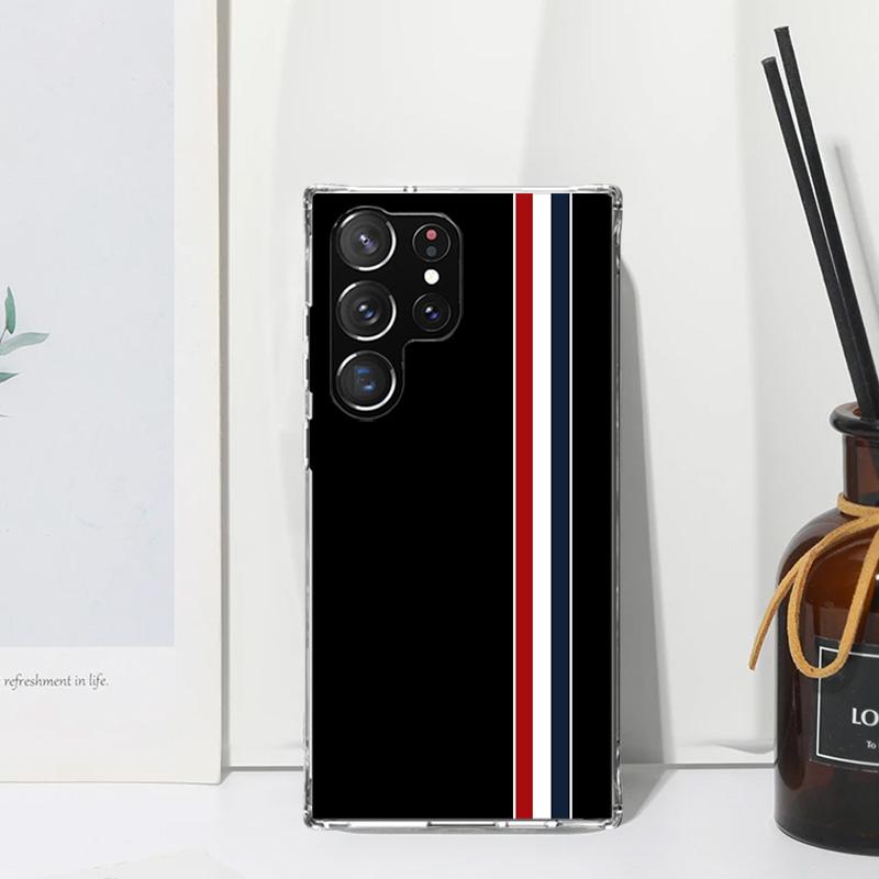 Luxury Sports Line Cool Stripes Phone Case For Samsung Galaxy Note 20 Ultra 10 Plus 9 8 M11 M12 M21 M30S M32 M51 M52 J4 J6 + J8