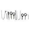 20PCS Stainless Steel Radio Removal Tool Key Blue Removal Tool Car Radio Removal Tool For Truck