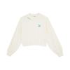 Classics Lounge Girl Cropped Crew Sweatshirt Women Sweatshirt White 625167-65