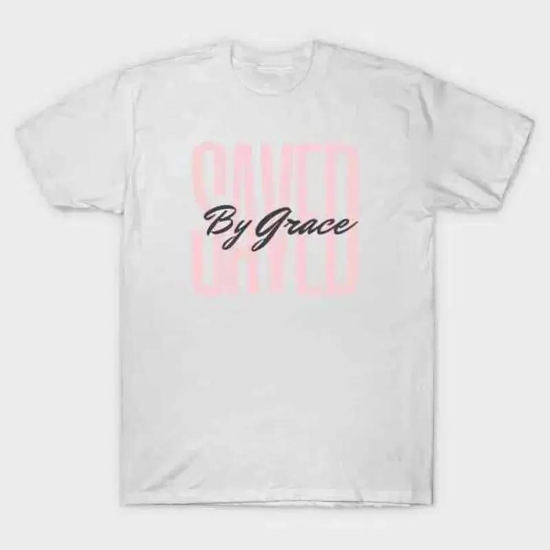 Saved by Grace Christian t Shirt S 5XL Fast Shipping