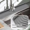 Faucet Drain Pad Easy Installation Convenient Silicone Sink Faucet Drip Catcher Tray for Home Kitchen