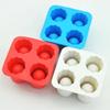 4 Cup Shape Silicone Ice Cube Mold Shot Glass IceMould Ice Cube Tray Summer Bar Party Beer Ice Cocktail Cold Drinking Tools