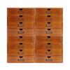 Набор винтажных деревянных органайзеров с 16 ящиками, Ретро шкаф для хранения украшений, косметики, офисных принадлежностей, Штабелируемая коробка из соснового дерева