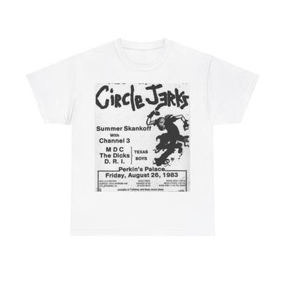 Circle Jerks Винтажный Панк-Рок Шоу Флаер Унисекс Футболка