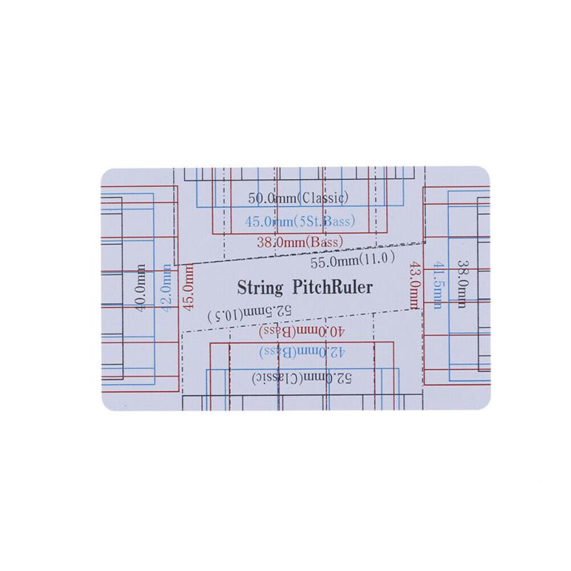Линейка высоты струн гитары Портативный DIY измерительный инструмент для классических акустических электрогитар
