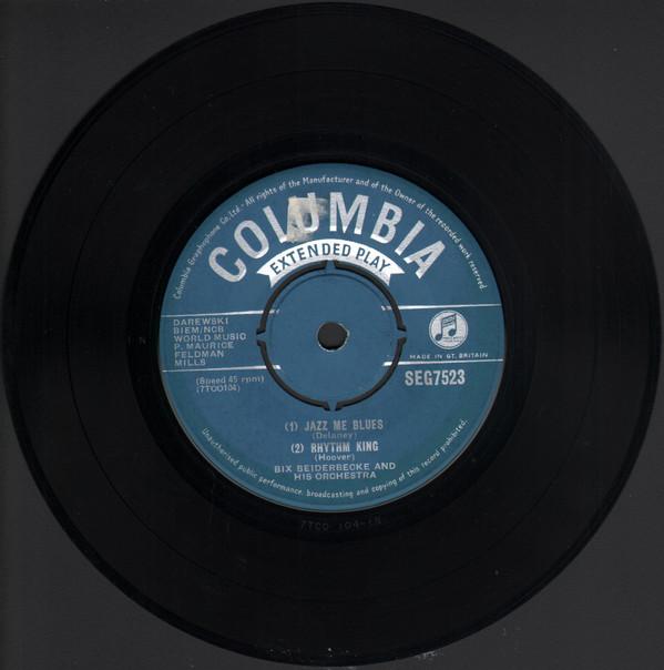 7-дюймовая пластинка БИКС БАЙДЕРБЕК И ЕГО ОРКЕСТР - Jazz Me Blues SEG7523 Columbia 1954 Великобритания Джаз Б/У