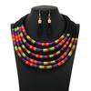Multi-Layer Neck Chain, African Style Woven Necklace, Exaggerated Necklace Collarbone Chain For Women