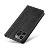 Samsung Galaxy S23 Ultra Magnetic Wallet Flip Case with Lanyard and Stand - Black