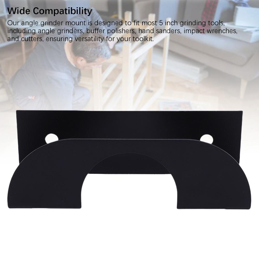 2pcs Lightweight Wall Mount Bracket Multifunctional Angle Grinder Stand Angle Grinder Holder Home