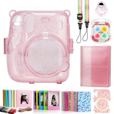 Комплект аксессуаров для камеры Fujifilm Instax Mini 11, сумка-чехол на 64 кармана, фотоальбом, рамки для фотопленки, фильтры, набор для селфи