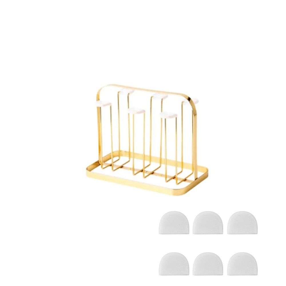 Минималистская железная сушилка для кружек, подставка для стеклянных чашек, полка для сушки бутылок на столешнице, полка для хранения для домашнего бара