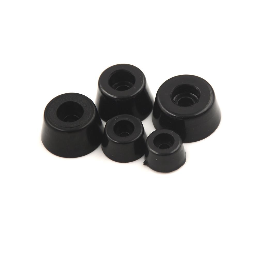 10 шт. Черные противоскользящие ножки для мебели, ножки для динамиков, шкафов, столов, ящиков, конические резиновые противоударные накладки для защиты пола, часть мебели
