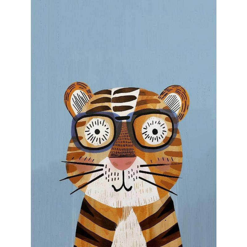 Забавные Милые Мультяшные Животные Минималистичные Скандинавские Постеры Принты Холст Живопись Настенное Искусство Картина Гостиная Детский Сад Домашний Декор