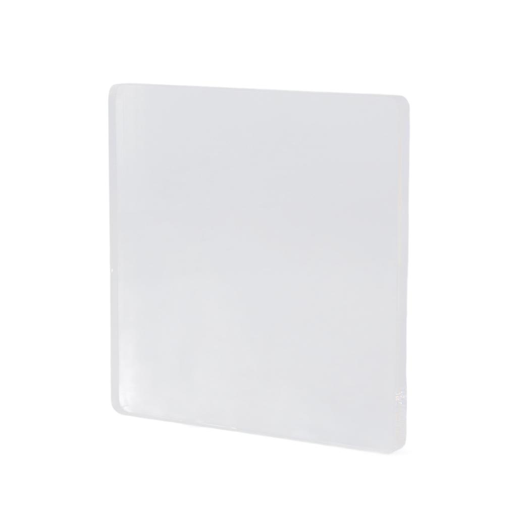 Акриловый блок 15x15 см, удобный для захвата, безопасный, с круглым углом, прозрачный, многоразовый, прозрачные штампы для Scr