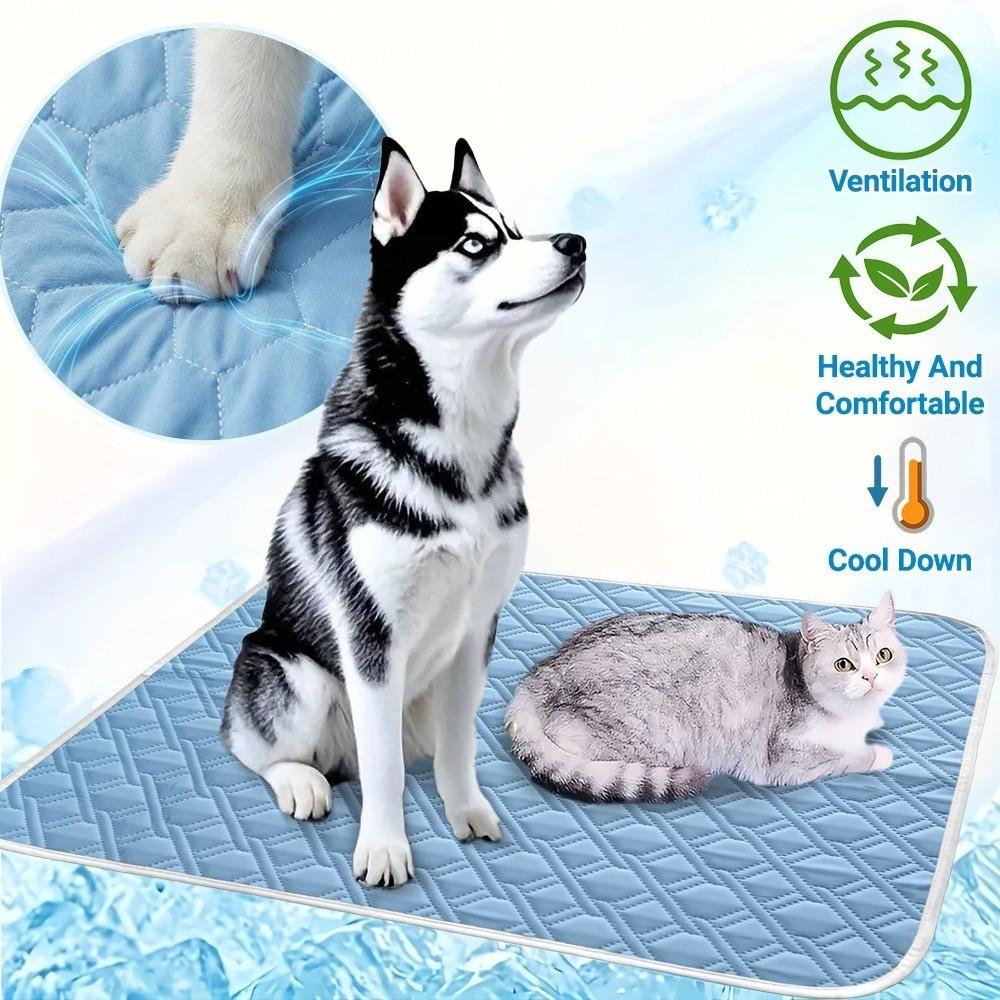 Удобный охлаждающий коврик для питомцев, летняя подстилка для сна кошек, новая подстилка для лежанки собак, для щенков и взрослых собак