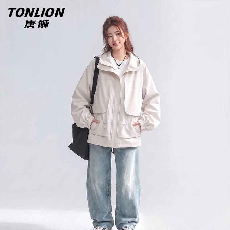 Женская ветрозащитная повседневная куртка с капюшоном TonLion