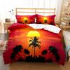 Sun Pattern Duvet Cover Set Double Single Full Size Bohemian Style Bedding Set for Teens Adults Bedroom Decor with Pillowcase