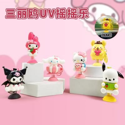 Мультяшная весенняя брелок Sanrio Милый качающийся музыкальный игрушка-антистресс Украшение KT Кот Девушка Сумка Модные игрушки Аниме Мультфильм Друг