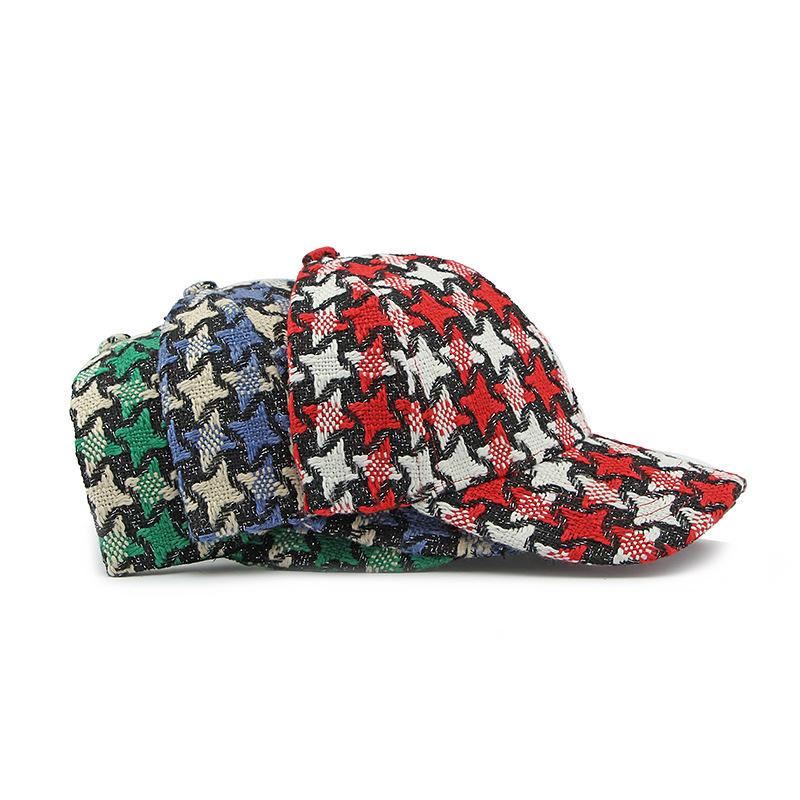 Hat Women Autumn Winter Thick Warm Knitted Baseball Cap Sunscreen Sunshade Cap Ponytail Panama Cap