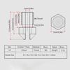 1 шт. 0,1 мм/0,2 мм/0,3 мм/0,4 мм/0,5 мм/0,6 мм/0,8 мм/1,0 мм латунное сопло экструдера, подходящее для E3D V5 V6 Hotend/1,75 мм нить накаливания 3D-принтер