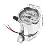 Universal Motorcycle Mechanical Dual Odometer Speedometer Gauge Speed Line Interface Metal Chrome for Harley Bobber Chopper Cafe
