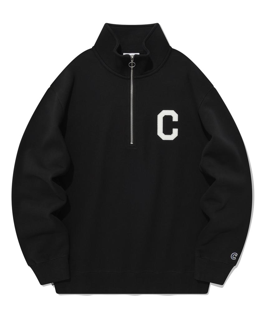 COVERNAT C Logo Half Zip Sweatshirt Black