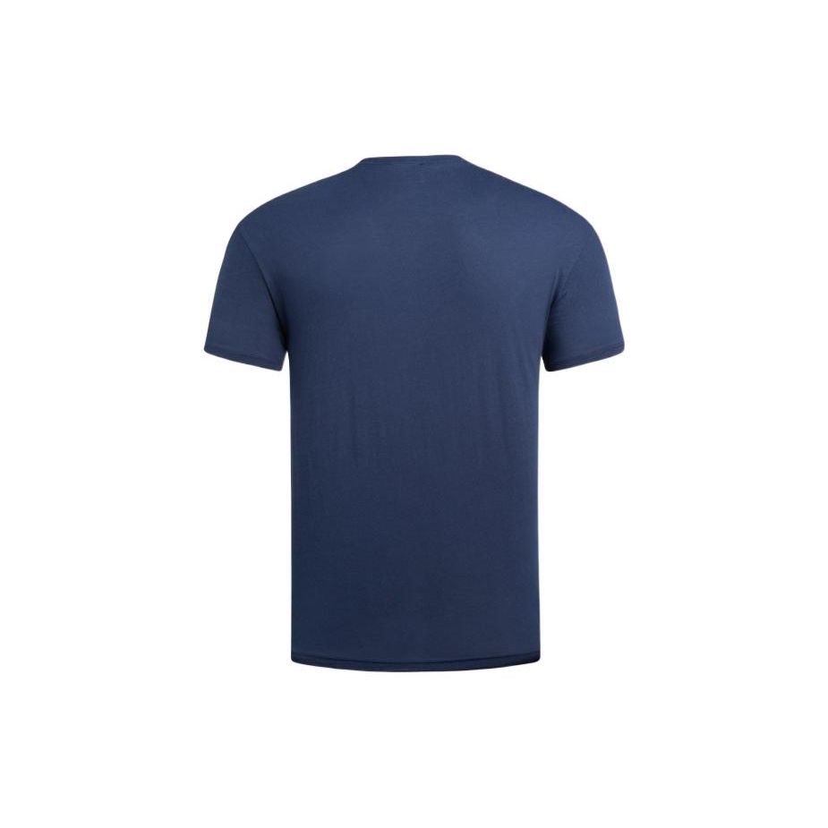 Emporio Armani Мужская футболка с коротким рукавом EA7 с логотипом и буквенным принтом, микрологотип, темно-синий 3LPT05-PJM9Z-1554