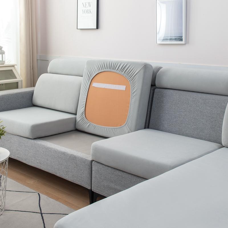 Мягкий однотонный чехол для дивана высшего качества, чехол для подушки, высокоэластичный чехол без катышков, подходит для всех модульных диванов, устойчив к царапинам от домашних животных