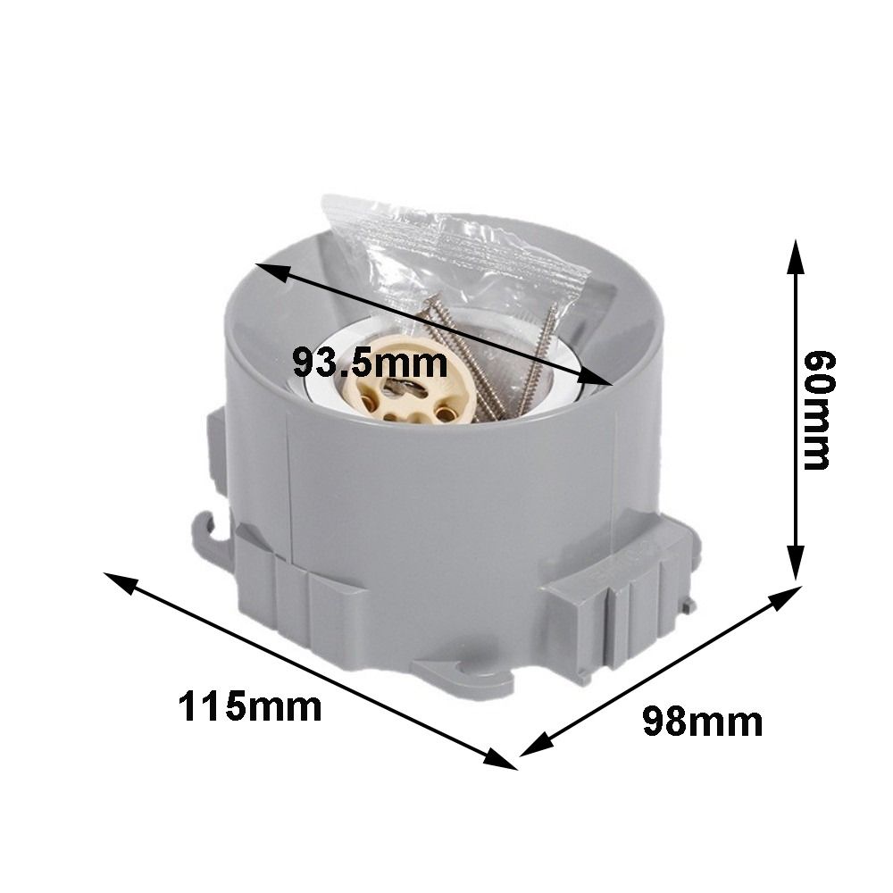 Round Shape Lamp Holder Embedded Lamp Base Embedded Installation Base Bracket  Home Hallways