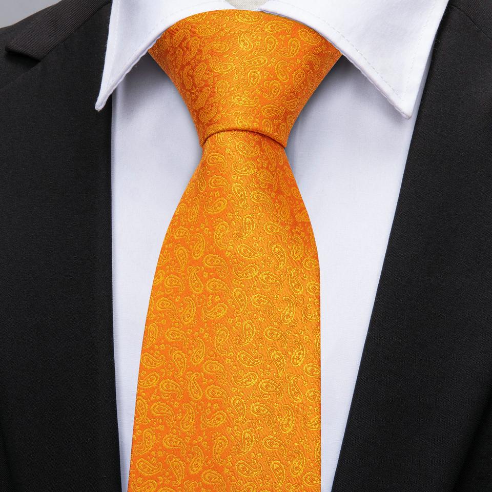 16 стилей галстука с жемчужной брошью для мужчин, тканый галстук с узором пейсли, носовой платок, запонки, комплект, свадебный формальный комплект