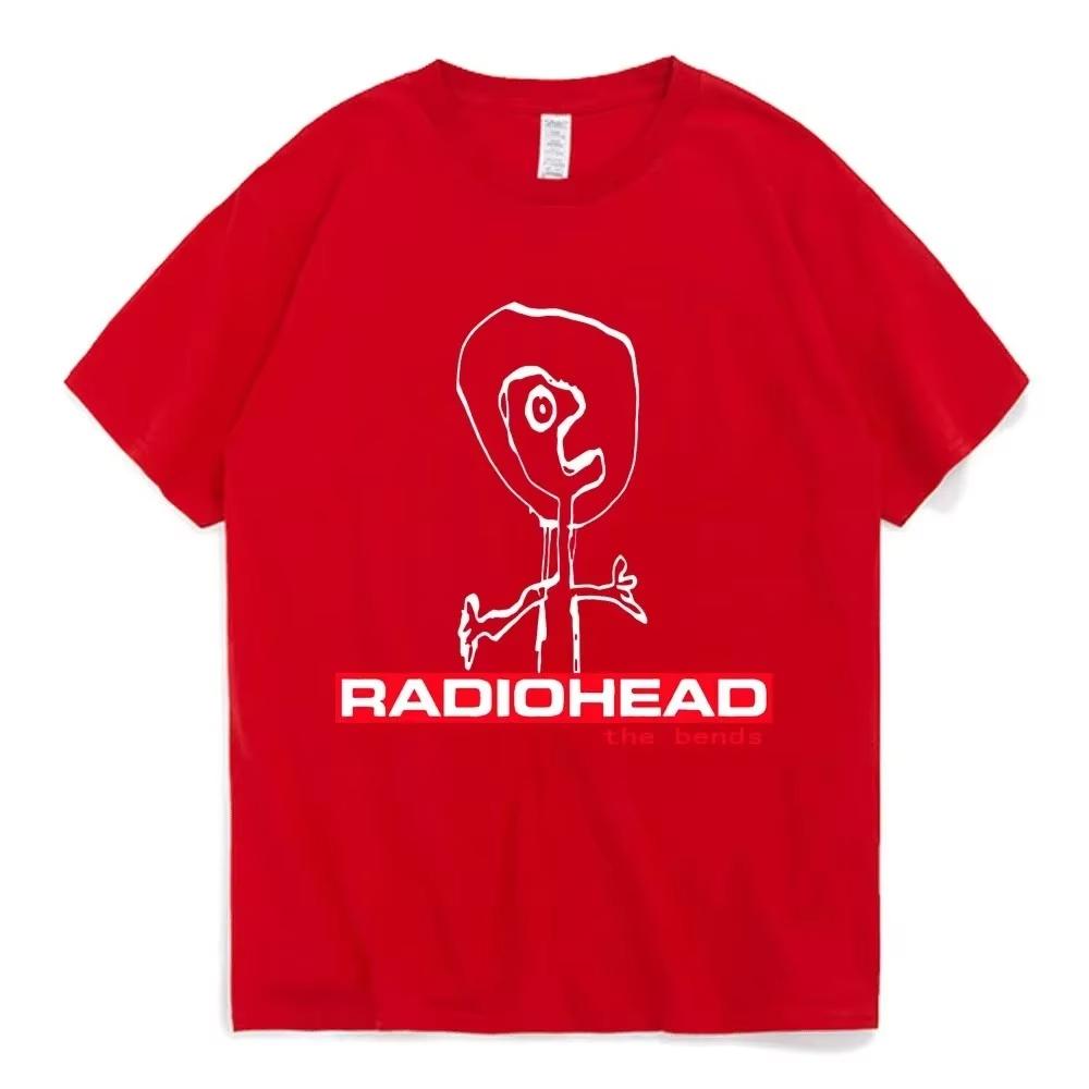 Летняя футболка Radiohead The Bends Мужская Женская Хлопковая Футболка Хип-Хоп С коротким рукавом Одежда Футболки Топы Подарок для фанатов