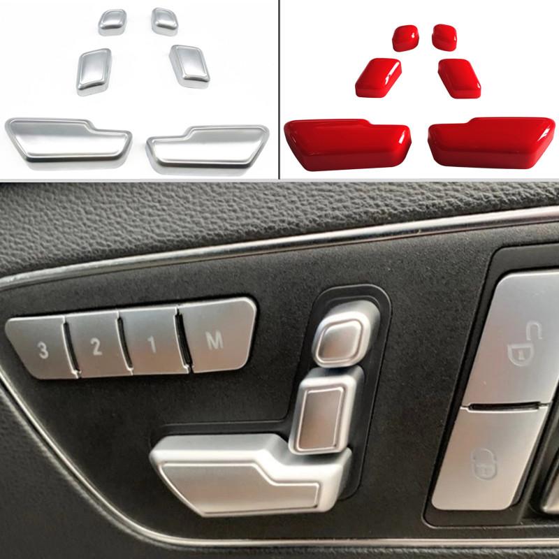 Кнопка регулировки сиденья автомобиля, наклейка на крышку переключателя, наклейка для Mercedes Benz CE GL GLA CLS ML Class W204 W212 W218 X166, аксессуар
