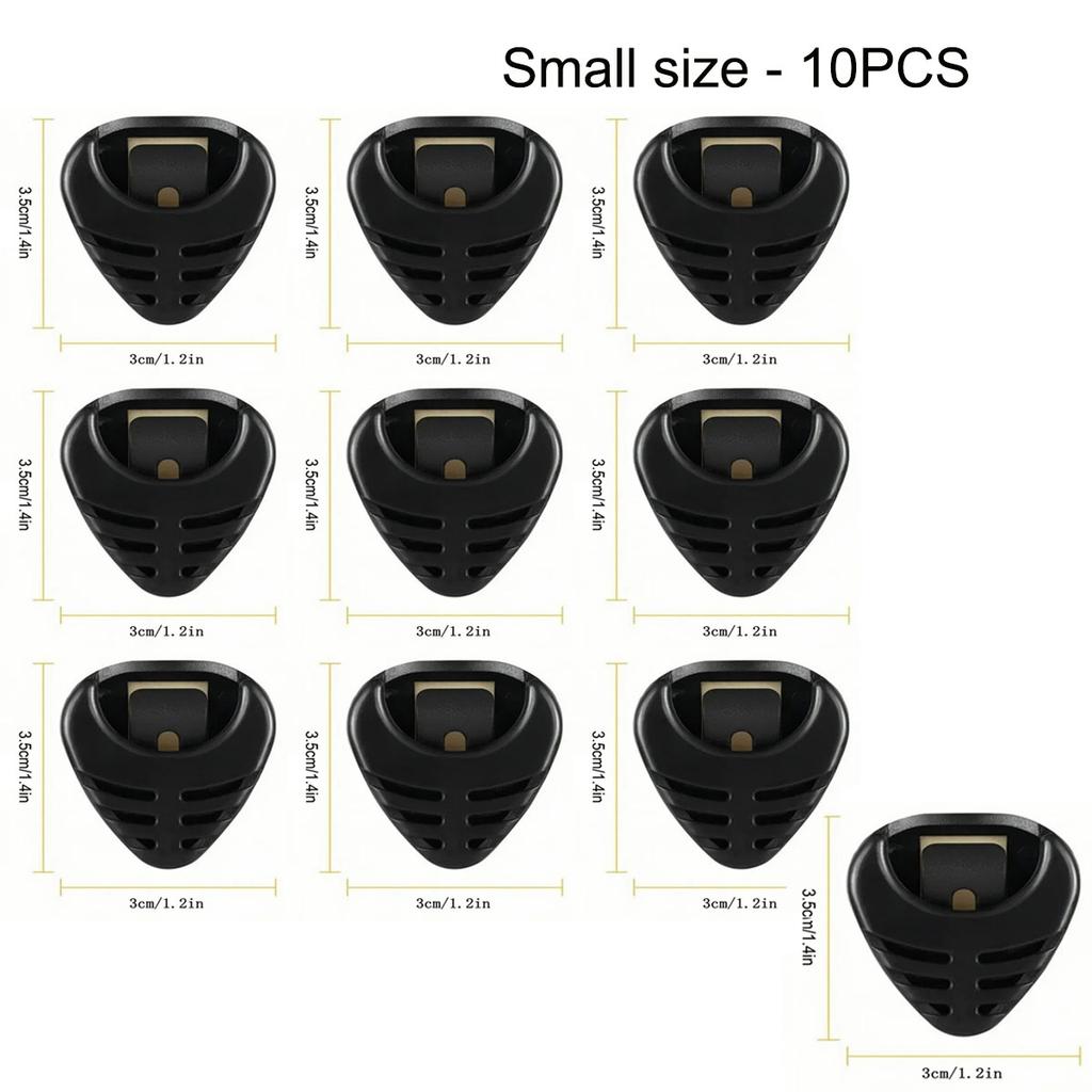 1/5/10Pcs Guitar Pick Holder Plastic Plectrum Case Mediator Quick Storage Self Adhesive Triangle Shape