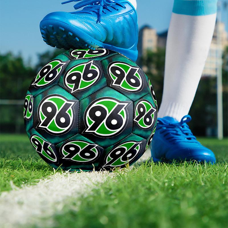 Hannover 96 Football Print Size 5 Soccer Ball, PU Wear Resistant Football for Match Training and Daily Practice, Birthday Gift for Soccer Fans