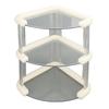 Desktop Corner Stand Multipurpose Simple Stylish Large Capacity 3 Tiers Corner Storage Organizer for Bathroom Kitchen