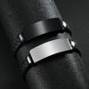 2025 Latest Fashion Couple Fried Dough Twists Woven Silicone Bracelet Simple Fashion Stainless Steel Bracelet Mirrors