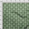oneOone Cotton Flex Green Fabric Asian Block Sewing Material Print Fabric By The Yard 40 Inch