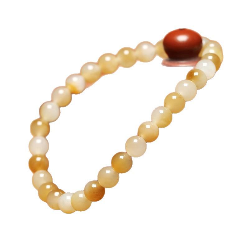 Refined Chinese Hetian Jade Bracelet - Elegant Single Circle Design